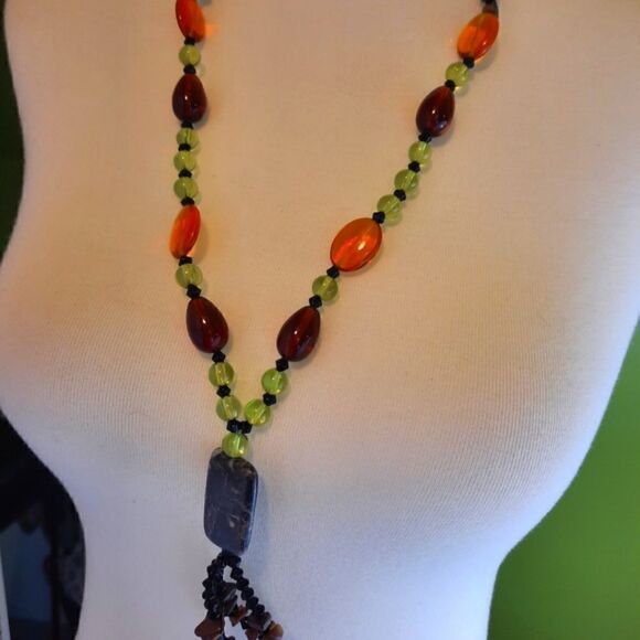 FREE Long Beaded Necklace WITH ANY PURCHASE - Picture 1 of 4